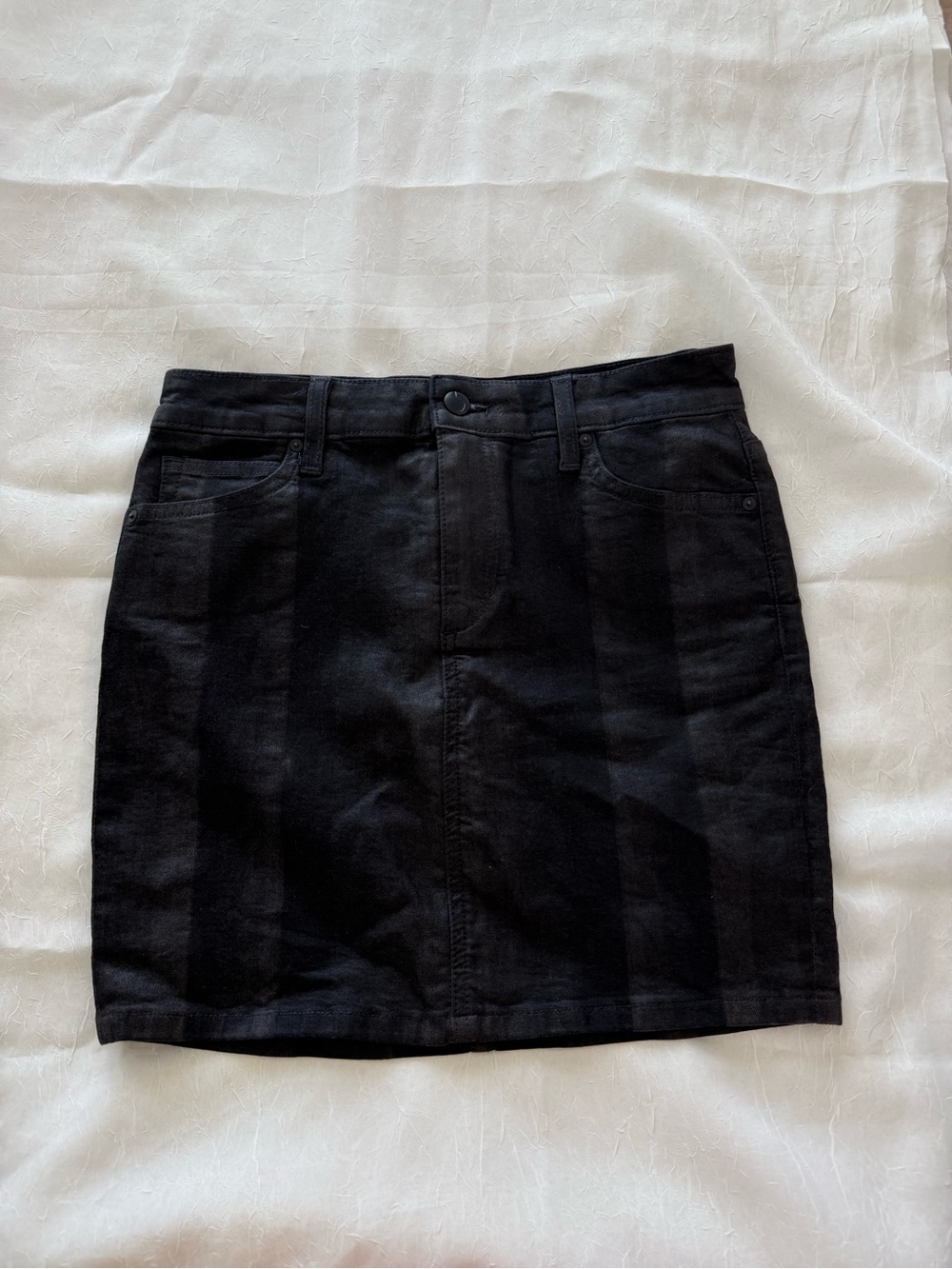 Joe's Jeans Black Denim Mini Skirt